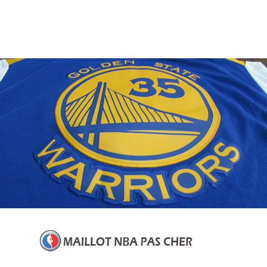 Maillot Golden State Warriors Kevin Durant 35 2017-18 Bleu